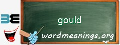 WordMeaning blackboard for gould